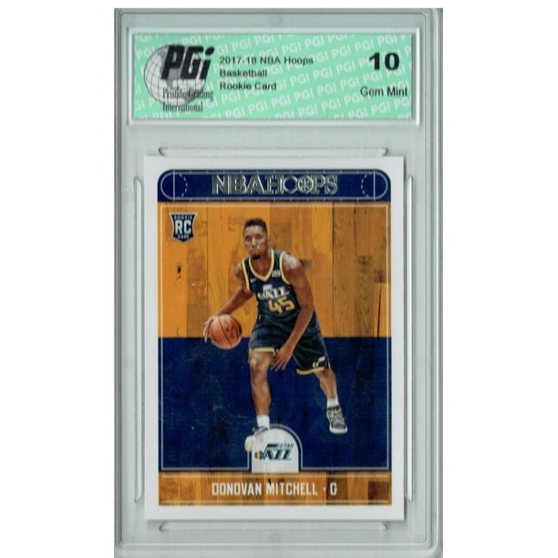 Donovan Mitchell 2017-2018 Hoops #263 NBA Rookie Card PGI ...