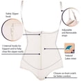 thumbnail image 3 of Lilvigor Latex Waist Trainer Bodysuit Slimming Full Body Shaper Fajas Zipper And HooK Shapewear Open Bust Adjustable Crotch Corset, 3 of 7