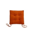 thumbnail image 2 of Chair Cushion Fixed Rope Seat Square Pad Dormitory Classroom with Straps Pillows Non-Slide Washable Tear-Resistance for Bedroom Student Brick Red, 2 of 8
