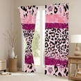 thumbnail image 3 of Homewish Romantic Pink Fashion Black Out Curtains, Glitter Sequin Print Curtains Pack of 2 (42x63 Each), Teens Kids Girls Women Bedroom Curtains, Living Room Curtains Decor, 3 of 6