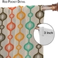 thumbnail image 6 of Abstract Modern Curtains,Mid Century Abstract Geometric Pattern Rod Window Drapes for Living Room Bedroom Kitchen Bathroom Home Set 2 Panels,72x63 Inches, Style-9, 6 of 8