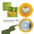 thumbnail image 3 of 200x25mm Lawn Mower Nylon Weeding Brush Weeding Wheel Banmo, 3 of 5