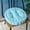 Sky Blue #3, variant on Corduroy Floor Cushion, Thick Handmade Seat Pad, Corn Kernel Velvet Fabric, Pearl Cotton Filling, Soft Round Pillow for Living Room, Pet Bed,38x38cm