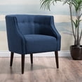 thumbnail image 2 of Davidson Contemporary Button-Tufted Fabric Club Chair, 2 of 9