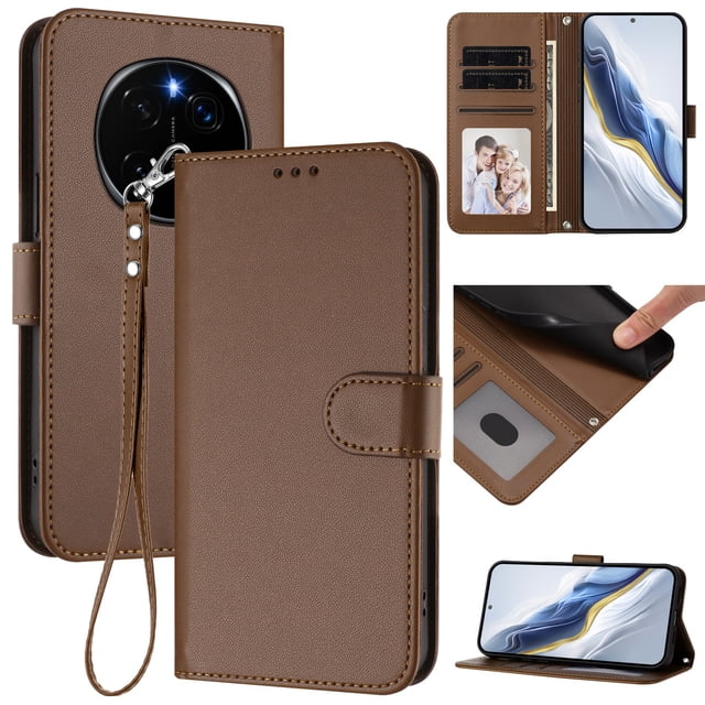 Funda Cartera GANGXUN para Honor Magic 7 Pro – Cierre Magnético, Protección RFID, Correa Desmontable, Compatible con Carga Inalámbrica