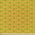 thumbnail image 2 of Ambesonne Abstract Fabric by the Yard Microfiber, Honeycomb Pattern Image, 5 Yards, Marigold and Pale Orange, 2 of 2