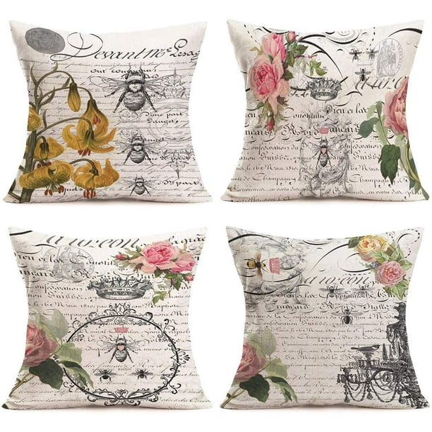 Bee throw pillow sales