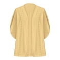 thumbnail image 6 of hotojiny Womens Open Front Cardigan Casual 3/4 Sleeve Solid Color Coats Fashion Loose Lightweight Soft Outwear Fall, 6 of 6