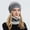 Gray, variant on Herrnalise Autumn Winter Gradient Color Woolen Hat Thickened Warm Ear Protection Cold-proof Knitted Hat Bib Set