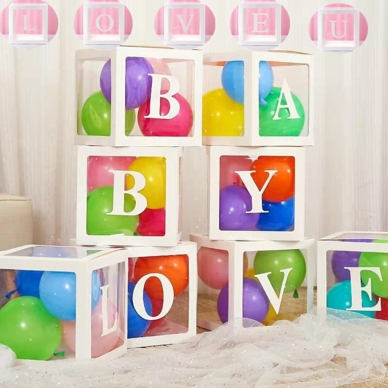 cube lettre ballon