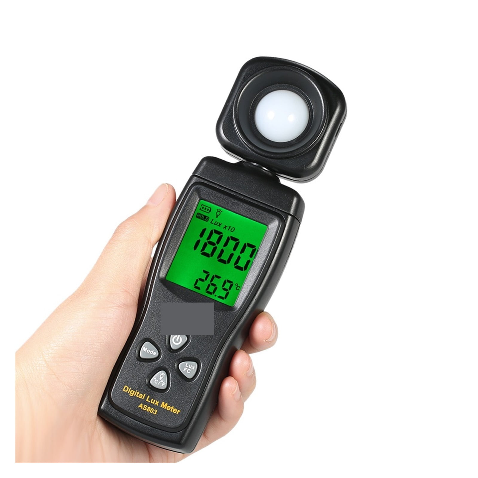 Mini Digital Lux Meter LCD Display Handheld Illuminometer Luminometer Photometer Luxmeter Light Meter 0-200000 Lux