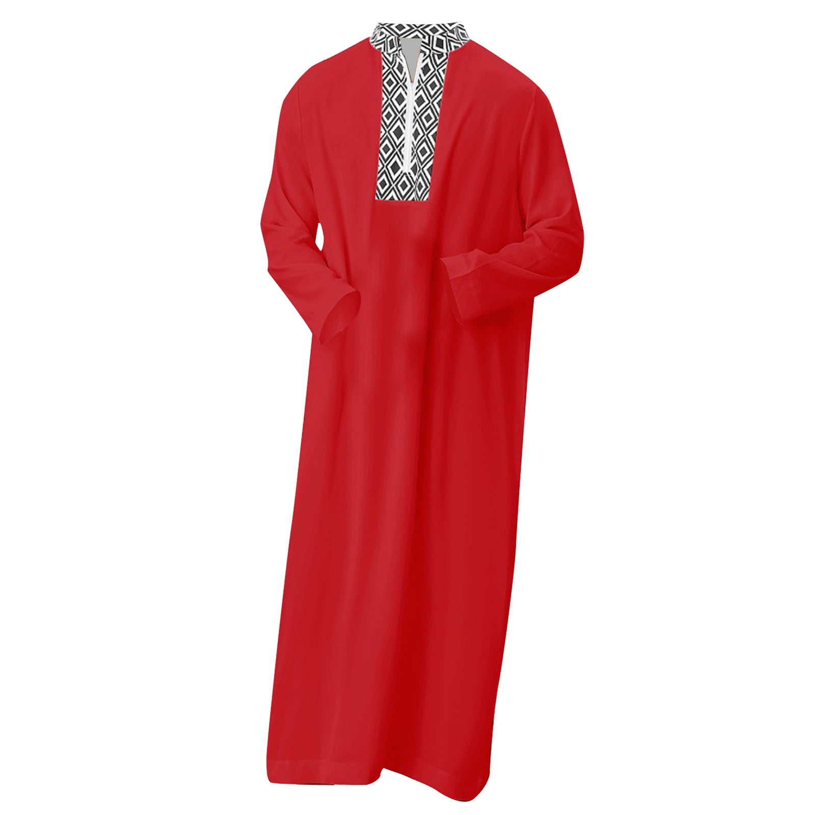 Abaya Islam Men Robe Muslim Dresses Djellaba Homme Fashion Solid Color  Shirts Arabic Dress Ethnic Men's Clothing Gift