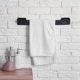 thumbnail image 4 of Toallero de pared de acero inoxidable para baño (negro 50 cm) Likrtyny Para estrenar, 4 of 9