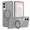 Gray, variant on Decase for Samsung Galaxy S25 Edge Case,Magnetic Invisible Stand,Compatible with Mag-Safe,Military Grade Drop Protection,Shockproof Slim Translucent Matte Anti-Slip Cover for Women Men,Lightpurple