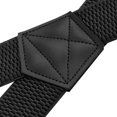 thumbnail image 3 of Buyless Fashion Heavy Duty Suspenders for Men - 48" Adjustable Straps 1 1/2" - X Back with Strong Hooks - 5146-Black, 3 of 7