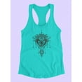 thumbnail image 3 of Boho Butterfly Racerback Tank Women -Image by Shutterstock, Female x-Large, 3 of 4