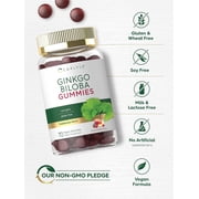 Ginkgo Biloba 300mg | 70 Gummies | Peach Raspberry Flavor | Vegan Supplement | by Carlyle