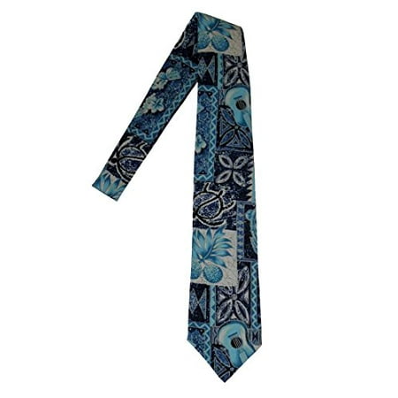 - Hawaii Neckties - Blue Tapa