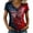 Red5, variant on Levmjia Top For Women Letter Printed Patriotic T Shirt 250th Anniversary Graphic Casual Short Sleeve V Neck Blouse Soft Breathable Polyester