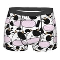 thumbnail image 5 of Uemuo Cute Animal with Cow Pattern Men's Boxer Briefs,Trunk Anti-Chafing,Comfortable, Durable, and Stylish Underwear-Small, 5 of 9