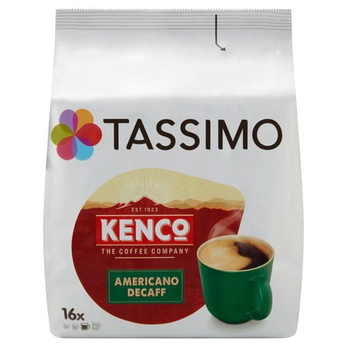 Tassimo Kenco Americano Decaff Coffee Pods, 16 pods per pack, British Import (Pack of 3)