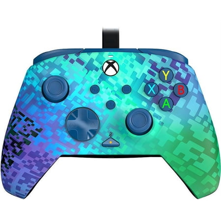 PDP Gaming REMATCH Glitch Green Wired Controller For Xbox Series X Console - New Condition.