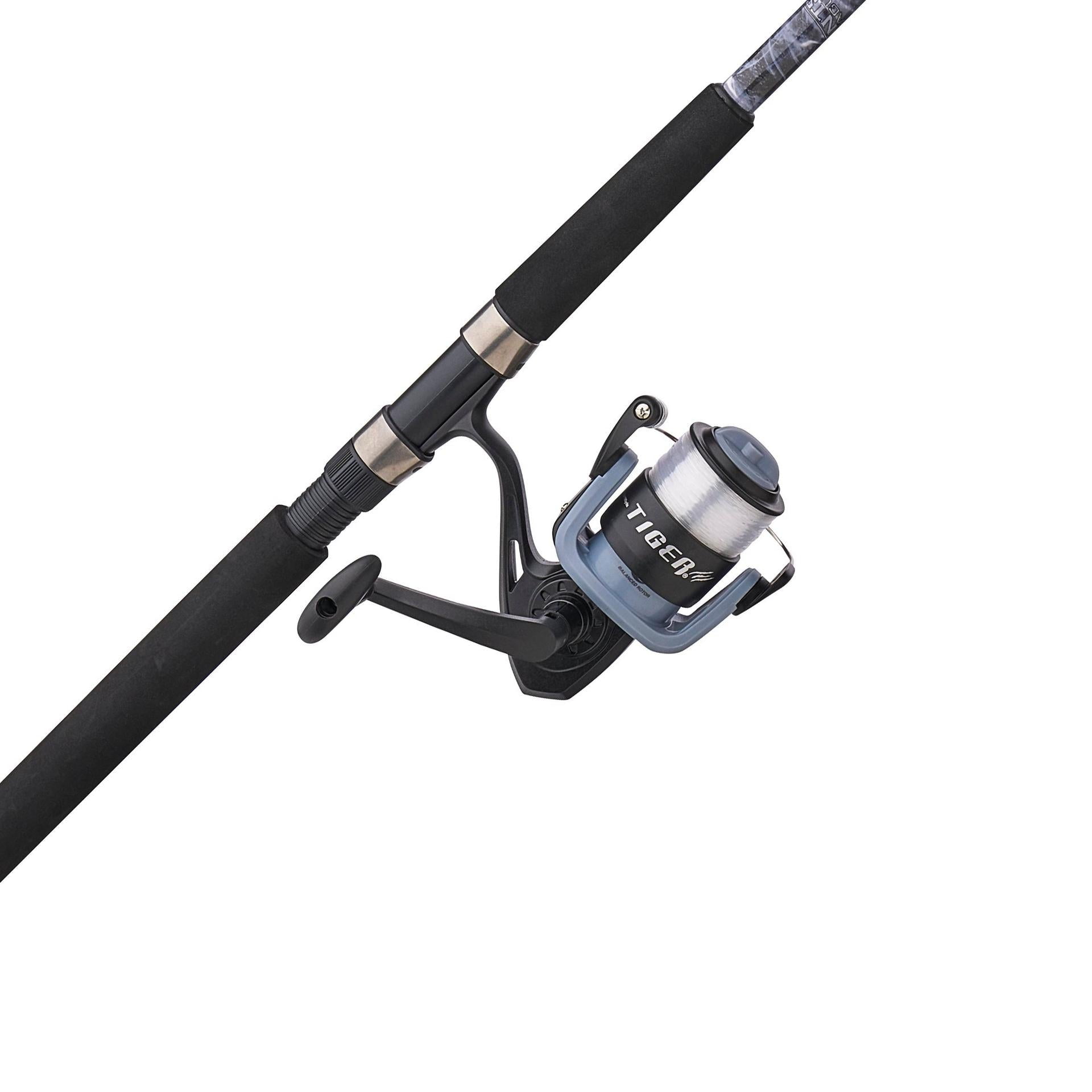 Shakespeare Tiger Spinning Surf Mossy Oak Kit, 9' Rod and Reel Combo with Bottom Float Rig