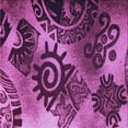 thumbnail image 1 of Ahgly Company Indoor Square Patterned Crimson Purple Area Rugs, 7' Square, 1 of 6