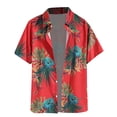 thumbnail image 3 of toraway Chemises pour Hommes Manches Longues Froissées Chemise Ajustée Manches Courtes Extensible Tissée Boutonnée L, 3 of 3