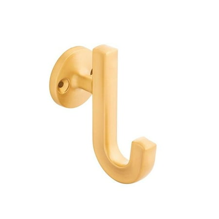 

1.25 in. Center-Center Style Hook Brushed Gold Brass