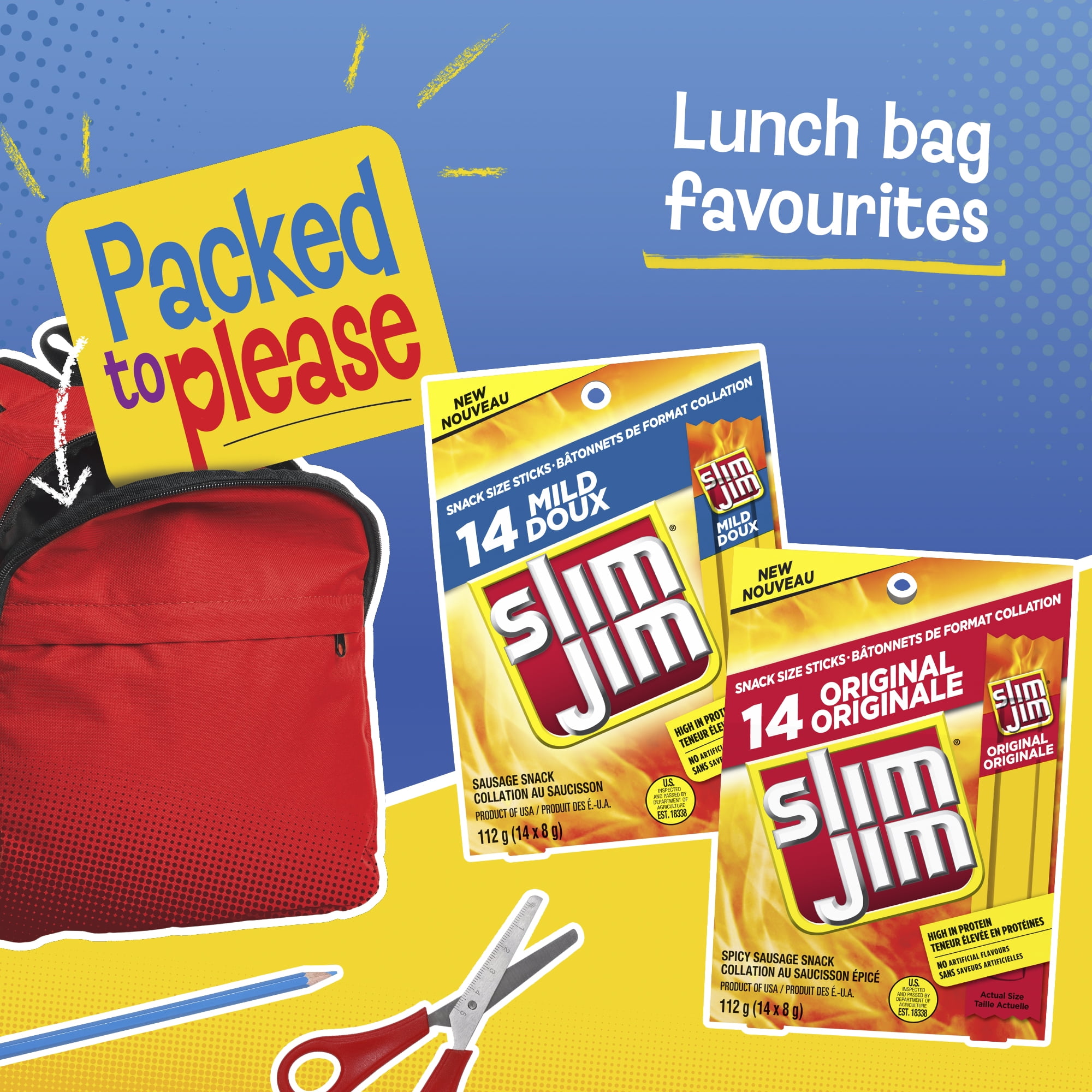 Slim Jim Pantry Pack Original 46ct (46 x 8g), 368g