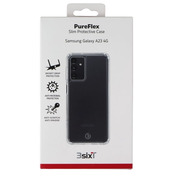 3SIXT PureFlex Case for Samsung Galaxy A23 4G - Clear