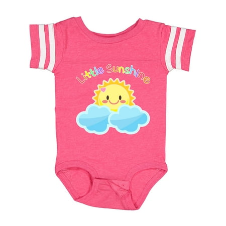 

Inktastic Little Sunshine- Cute Sun Rainbow Letters Gift Baby Boy or Baby Girl Bodysuit