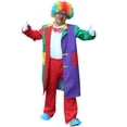 thumbnail image 5 of Disfraz de payaso para fiesta de Carnaval de Halloween para hombre, Bola de baile de Mascarada, actuación de escenario de mago, sin peluca/zapatos/nariz de espuma, 5 of 5
