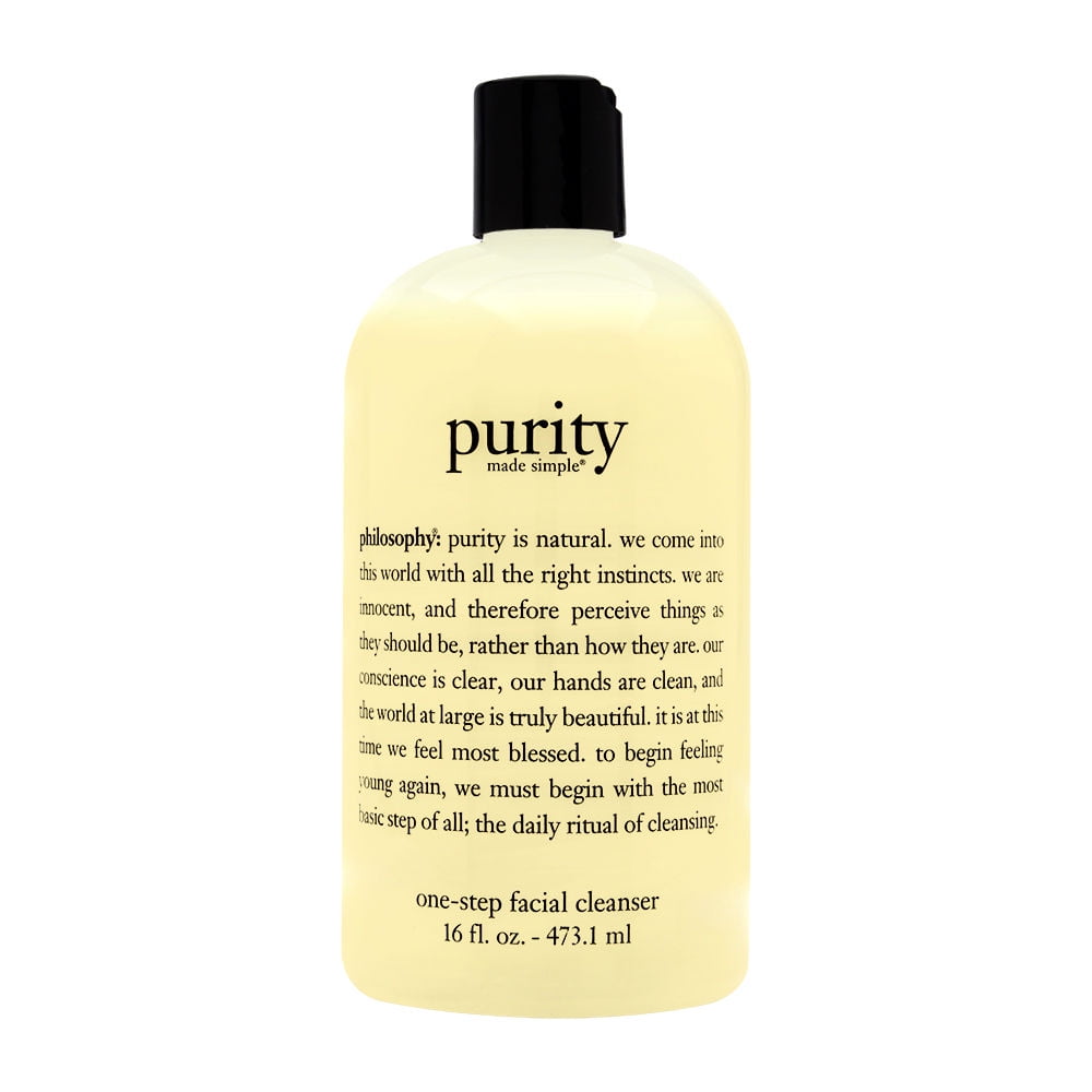 Philosophy Purity Made Simple One Step Facial Cleanser Face Wash For All Skin Types 16 Oz Walmart Com Philosophy Purity Made Simple One Step Facial Cleanser Face Wash For All Skin Types 16 Oz Walmart Com