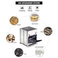 thumbnail image 6 of Folding Wood Burning Camp Stove with Stainless Steel Grid, Portable Collapsible Rocket Stove, Lightweight Survival Backpacking Stove for Hiking, Camping, Picnic & Outdoor BBQ, 6 of 8
