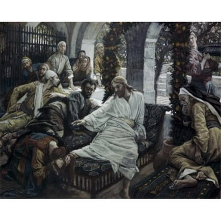 - Posterazzi SAL9999120 A Woman Anoints the Feet of Jesus James Tissot 1836-1902 French Poster Print - 18 x 24 in.