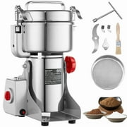 KFFKFF 1000g Electric Grain Mill Grinder, 3000W High-Speed Stainless Steel Pulverizer for Dry Grains, Spices, Coffee, Corn, and Pepper, Swing Design