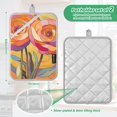 thumbnail image 6 of Yayeee Pot Holders Kitchen Heat Resistant with Pocket 7"x9.8" Cotton Oven Cooking Hot Pads, Purple Abstract Floral, 6 of 7
