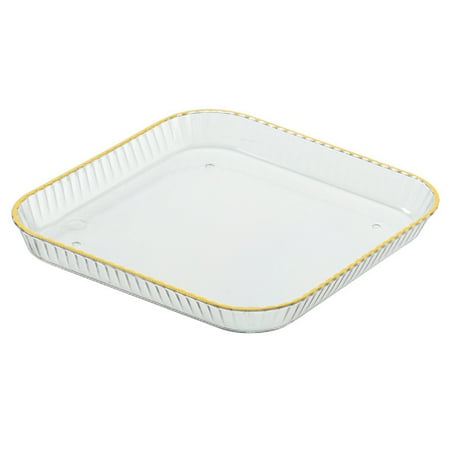 

Reinforced Classic Saucer Reusable Dinner Plates for Kitchen Accessories Transparent