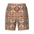 thumbnail image 4 of Lsque Mens Swim Trunks Traditional Tribal Aztec Pattern - Bathing Suit Compression Liner - Beach Swim Shorts Swimwear - (S-3XL) - Stretch Quick Dry -X-Large, 4 of 9
