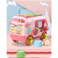 thumbnail image 3 of Autobus Rompecabezas Xilofono Juguete Interactivo Para Bebe Rosa, 3 of 5