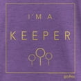 thumbnail image 2 of Girl's Harry Potter I’m a Keeper Graphic Tee Purple Berry Small, 2 of 4