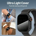thumbnail image 4 of Privacy Apple Watch Case for Apple Watch Series 10 46mm, Privacy Tempered Glass Screen Protector，[Anti-Peeping] Full Coverage Durable PC Hard Cover Bumper for iWatch Series-Black, 4 of 7