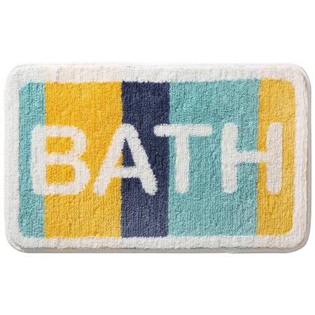 Non-Slip Bath Mat, Bathroom Floor Mat Super Soft and Water Absorbent, Machine Washable Microfiber Bathroom Rug for Bathroom, Shower, Bedroom, Kitchen, Doorway A2