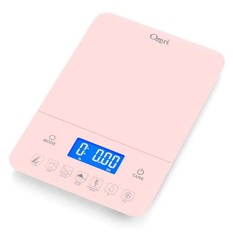 Ozeri Touch III 22 lbs (10 kg) Kitchen Scale in Tempered Glass