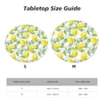 thumbnail image 7 of YFYANG Round Fitted Table Cloth, Waterproof Fruit Lemon Art Pattern Polyester Table Cover, Indoor Outdoor Decorative Tablecloths with Elastic Edge, 7 of 7