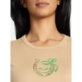 thumbnail image 4 of St. Patrick's Day Women's Horseshoe Graphic Short Sleeve Tee, Sizes XXS-XXL, 4 of 5