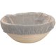 thumbnail image 1 of Cesta de fermentación de pan de 7,9 pulgadas redonda con forro de lino, cesta de pan Banneton, cesta de ratán, 1 of 5
