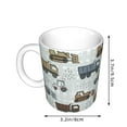 thumbnail image 2 of Yiaed Tractor and Dumper Print Ceramics Coffee,Large Handle Design,Extra Large Tea and Coffee Cup for Office and Home Mugs, 2 of 6